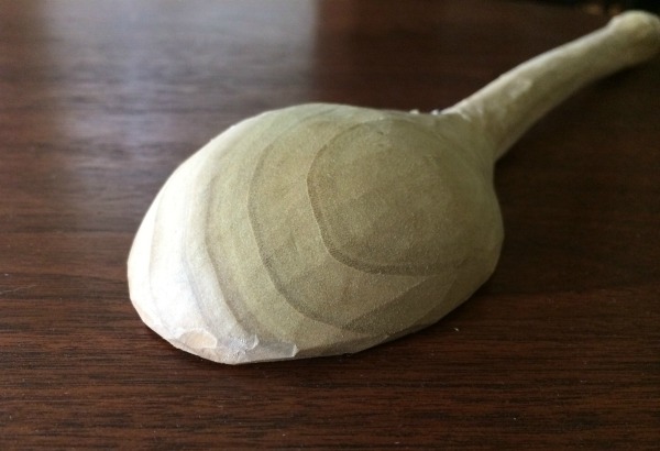 finished back of spoon