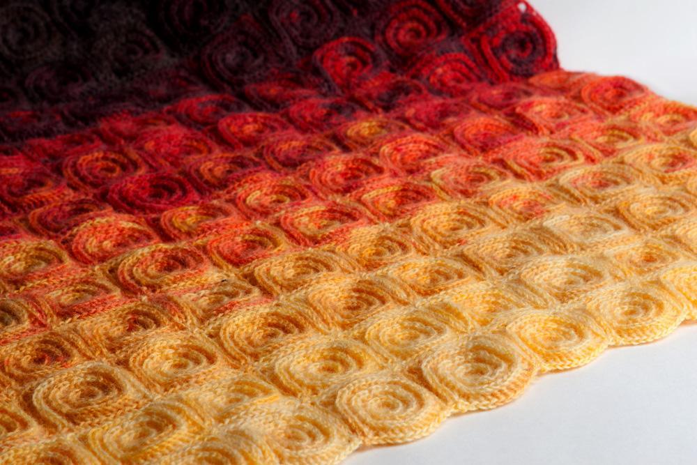 Crochet fire blanket