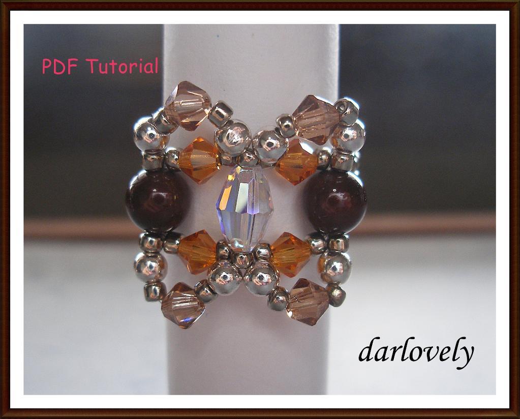 Copper Pearl Topaz Ring