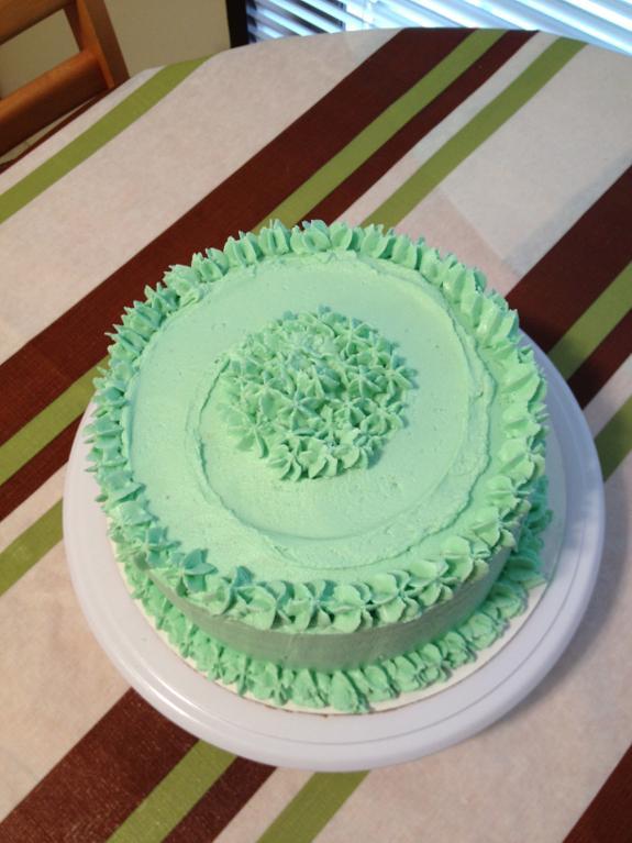 Buttercream in green