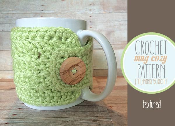 Crochet textured mug cozy