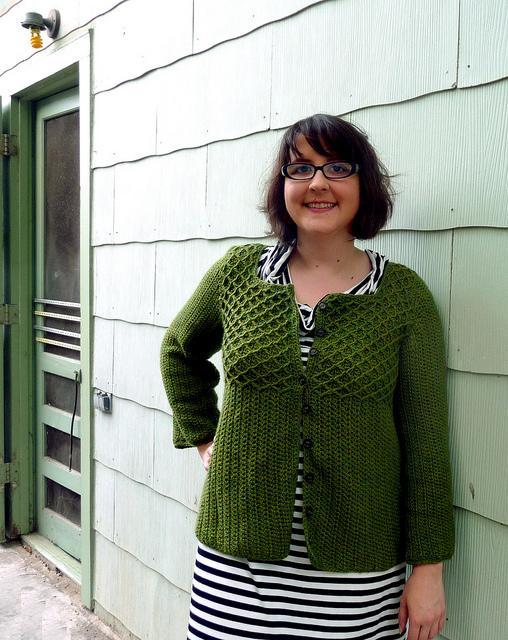 Crochet peanut butter cardigan