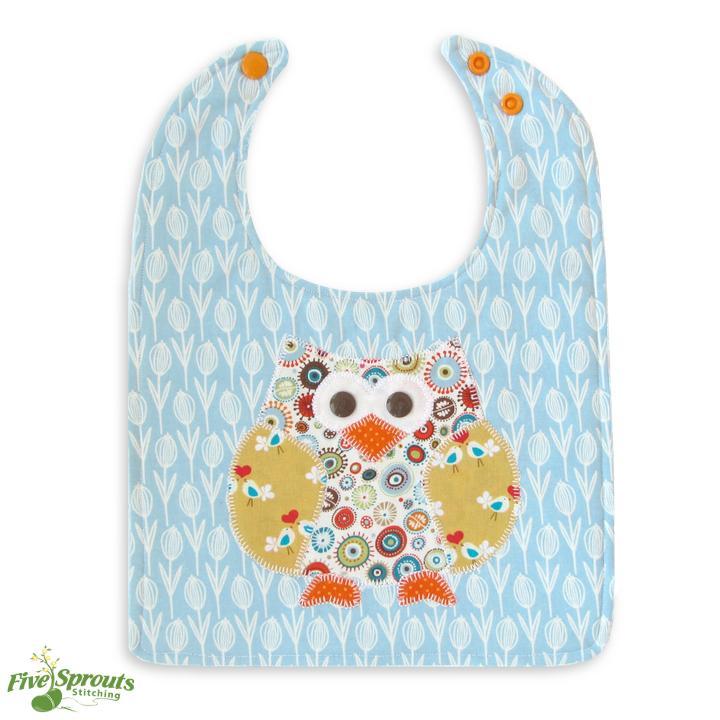Cute Hoot Owl Baby Bib Pattern