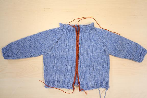 Knit steeked sweater