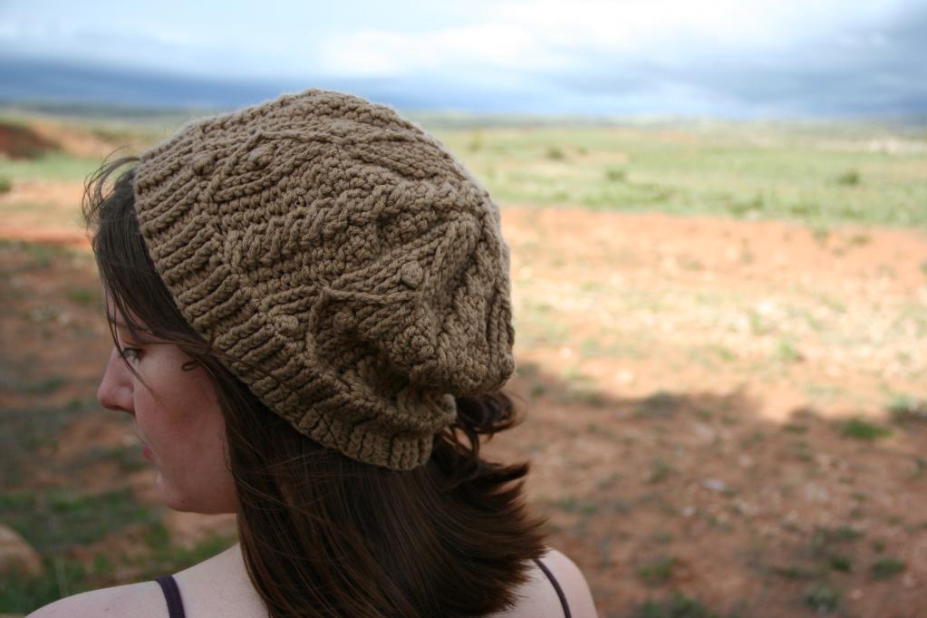 Gwens Cables Crocheted Hat