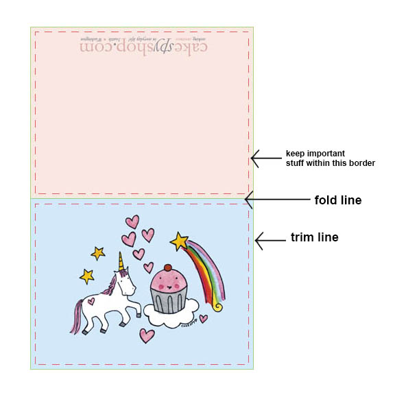 Formatting greeting card art