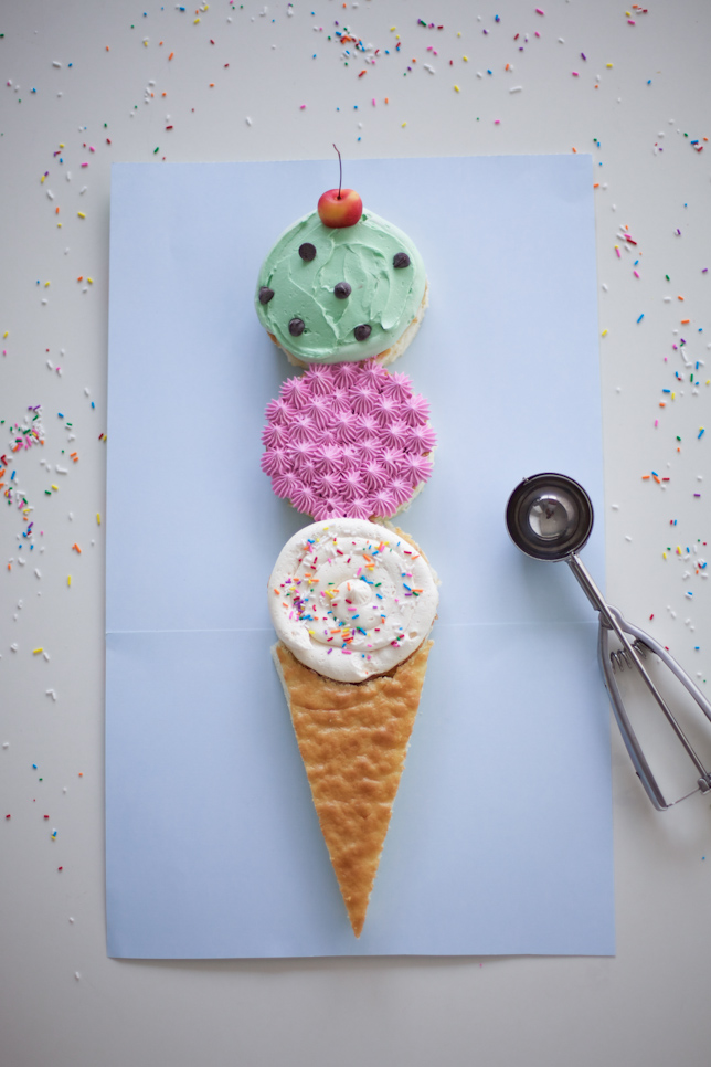 Ice cream cone cake!