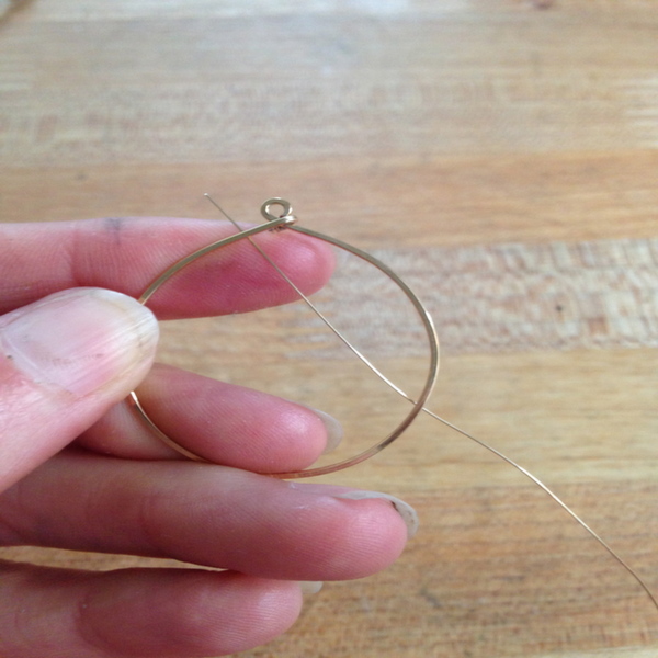 Wire Wrapping a Hoop Earring