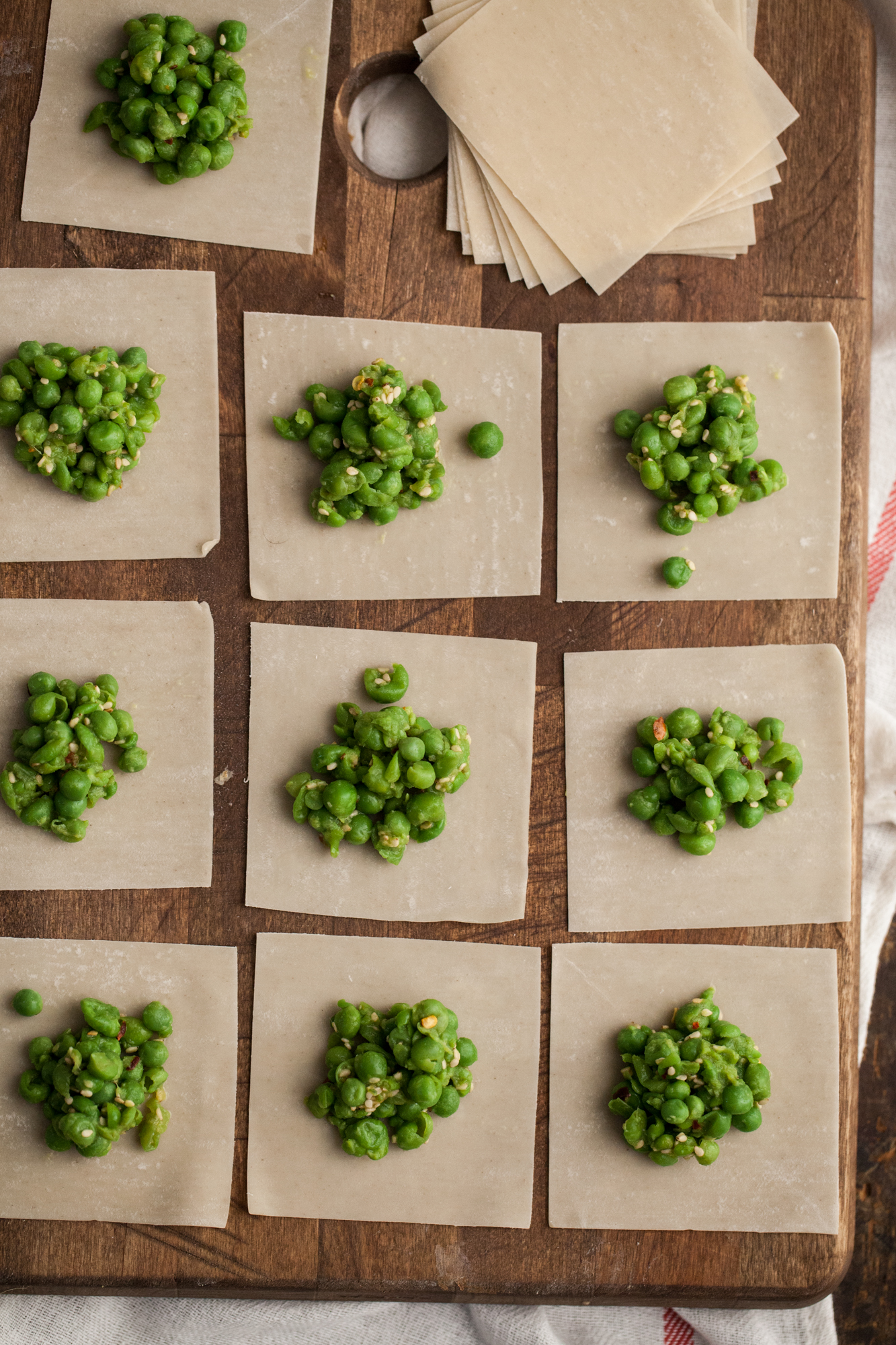 Making tasty vegetarian potstickers on Bluprint!