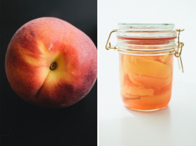 Pickling fresh summer peaches