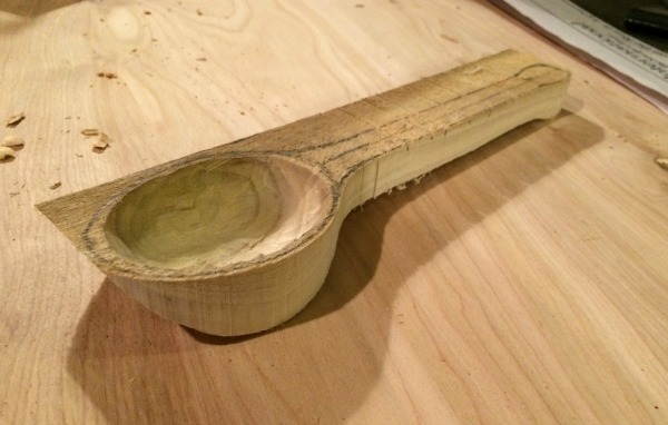 Cutting spoon with band saw