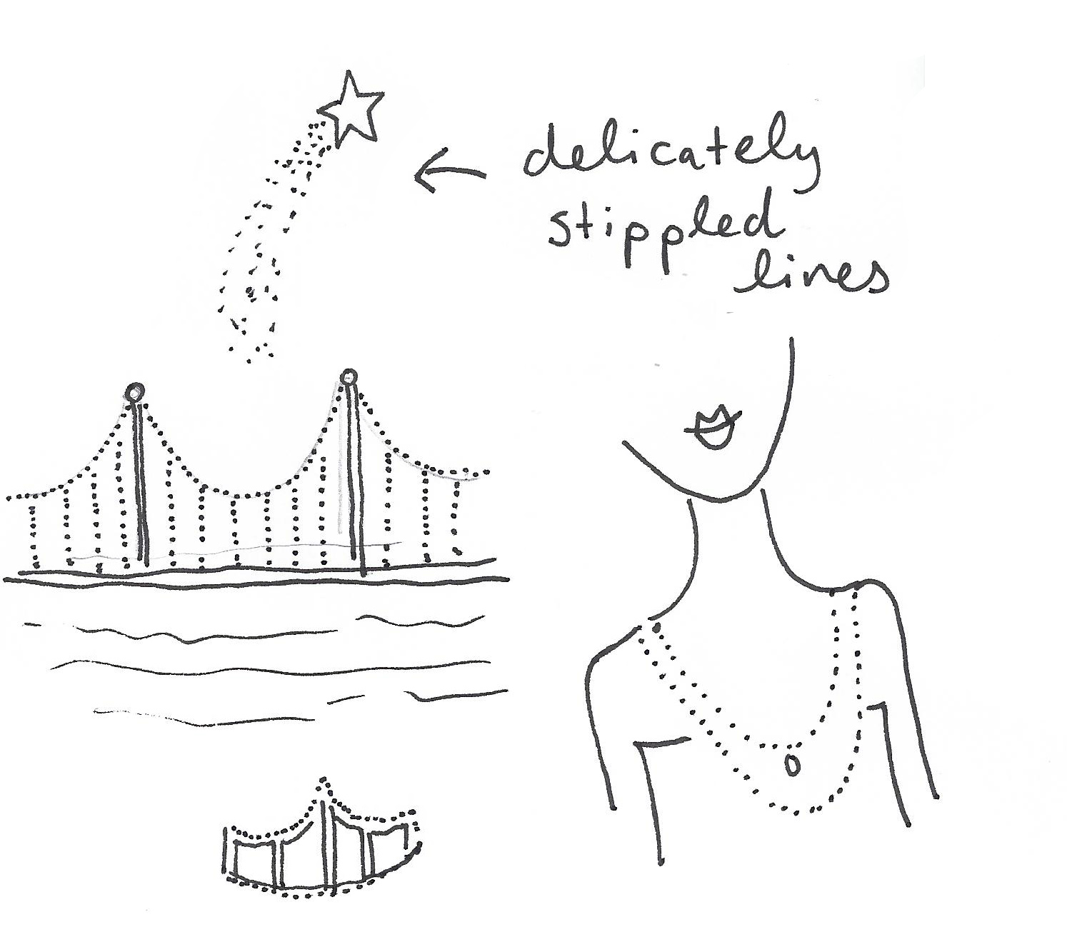 Dots are a great pen stroke for your illustrations