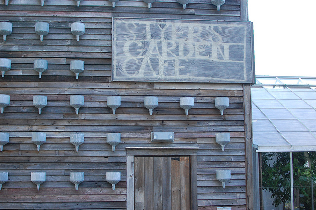 Sign for Styer's Garden Cafe