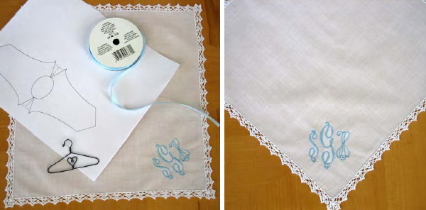 Supplies for your wedding dress hankie