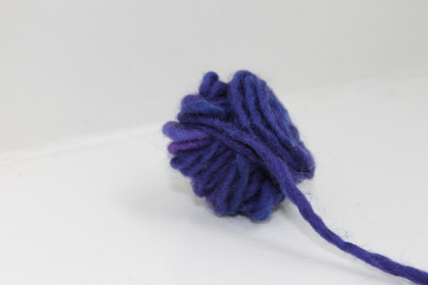 Winding a hank of yarn into a ball