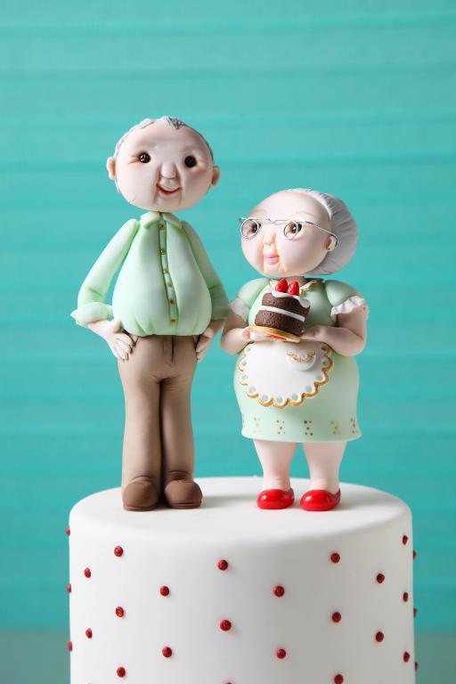 Grandparents Fondant Toppers