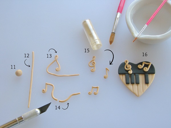 Making Fondant Music Notes for Cupcakes