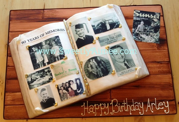 Photo Album Cake