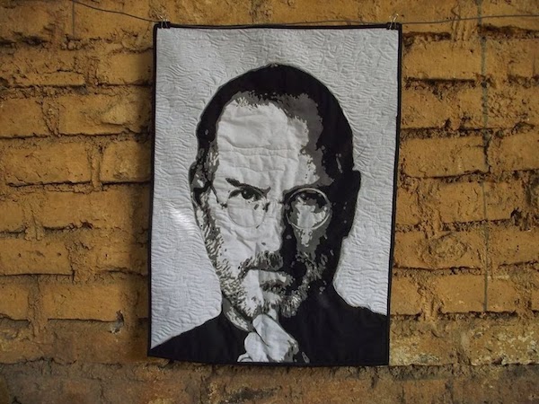 Steve Jobs quilt top!