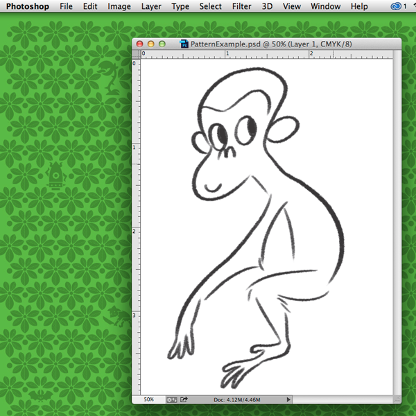 Drawing the monkey