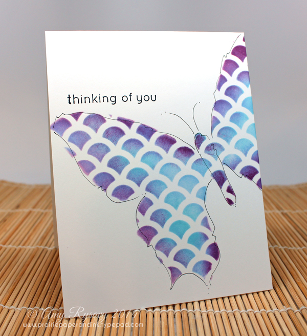 Finished Butterfly Card