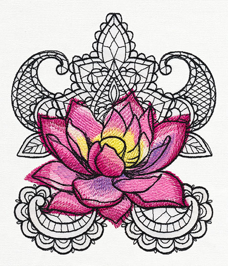 Painted Lotus by Urban Designs