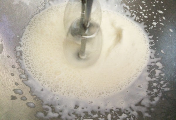 beat whipped cream