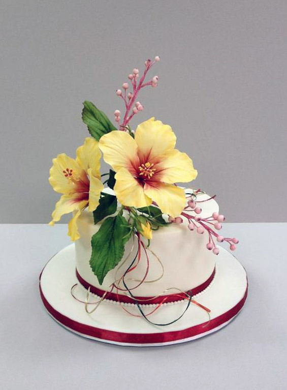 Hibiscus cake