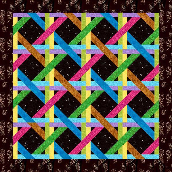 Woven Ribbon Quilt Block — Free Pattern!