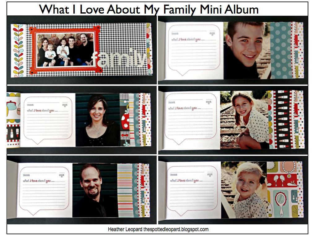 What I Love About You -- Free Scrapbook Template on Bluprint
