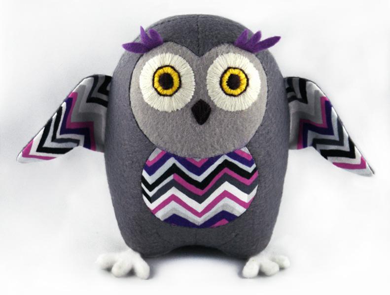 Owl pincushion or toy sewing pattern