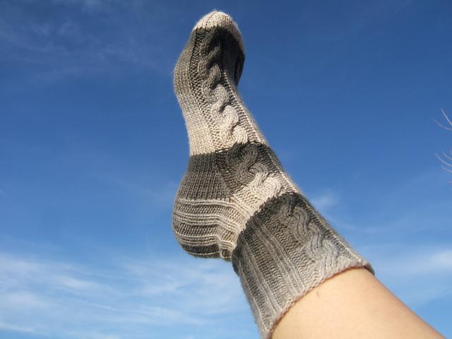 Knitted Eirene socks