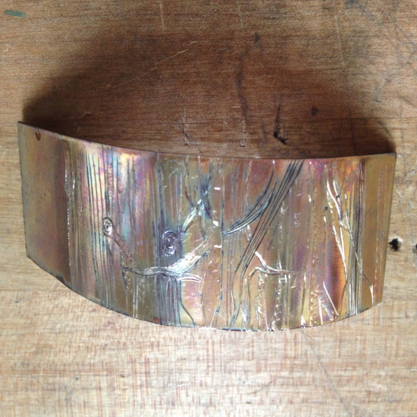 Copper heat patina