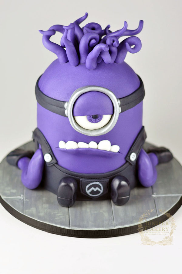 Purple minion single-layer cake on Bluprint!