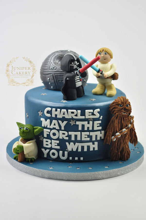 Fun Star Wars-themed 40th Birthday Cake Design!
