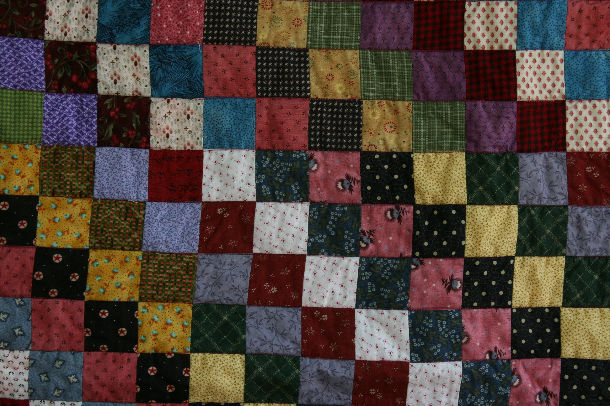 Strip-pieced sample