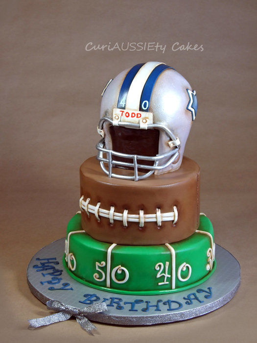 Vintage football cake