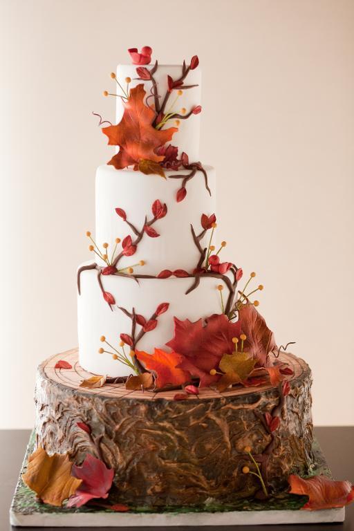 Autumn Leaves Cake