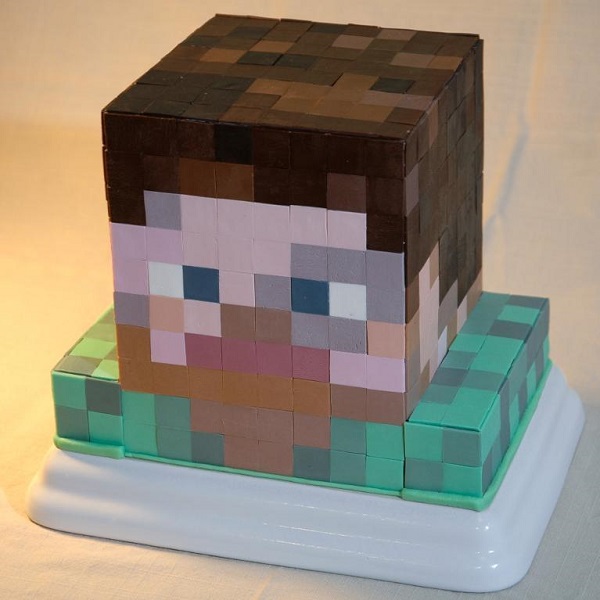 Minecraft character cake