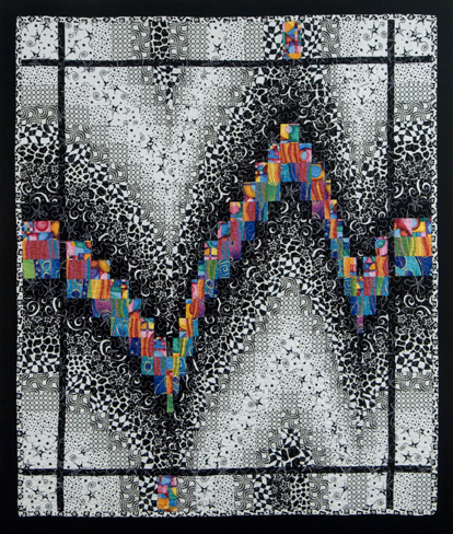 Black and White Bargello Quilt 