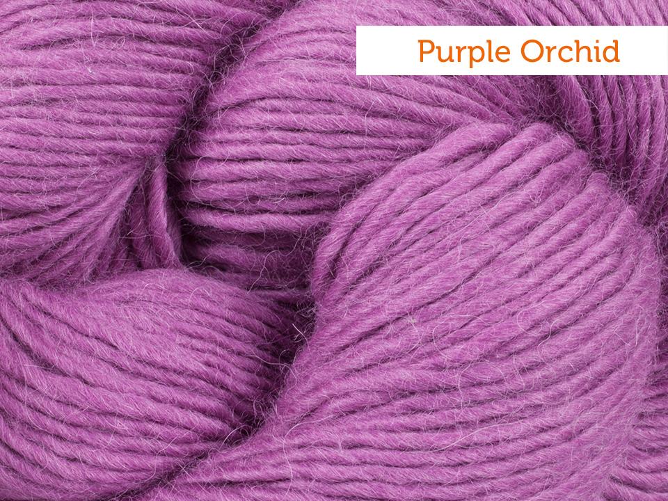 Cascade Highland yarn in Purple Orchid