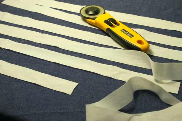 duvet interfacing strips for button placket
