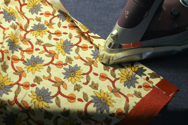 pressing duvet edges