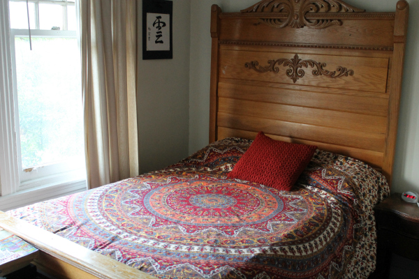 Duvet finished on bed