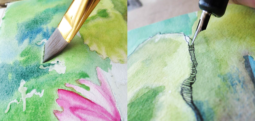 Painting + Drawing Beautiful Flowers!
