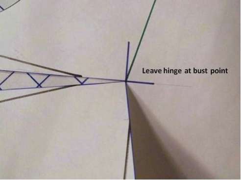 Leave hinge at bust point