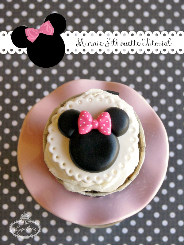 Minnie silhouette fondant tutorial