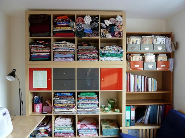 Organised sewing space