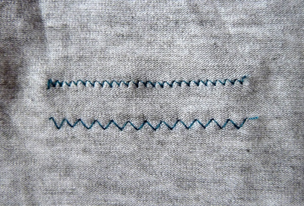 Sample stretch stitches