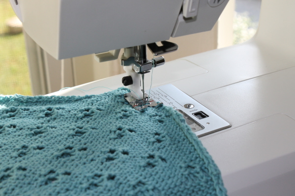 Sewing hand knits with your sewing machine